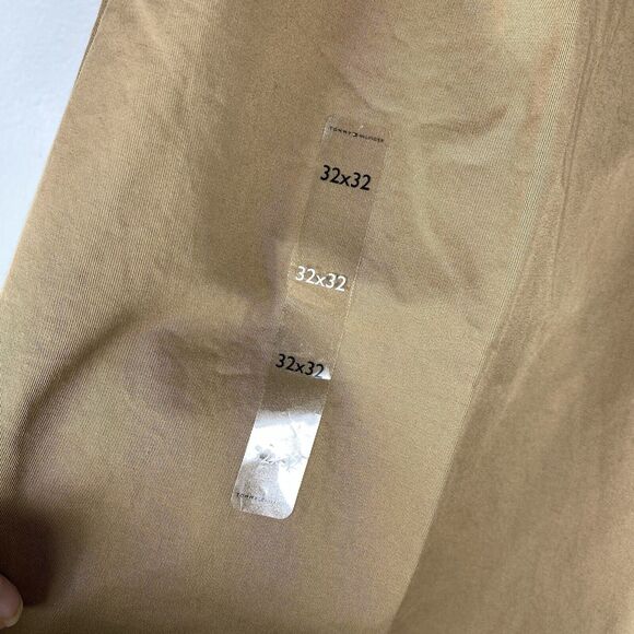 Tommy Hilfiger Men's TH Flex Chino Dress Pants 32 X 32 Flat Front Tan NWT - Picture 3 of 4